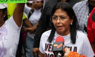 Foto de archivo de la vicepresidenta ejecutiva de Venezuela, Delcy Rodríguez. EFE/ Ronald Pena R