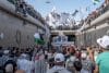 Personas participan en una manifestación en apoyo al pueblo palestino en Rabat, Marruecos EFE/EPA/JALAL MORCHIDI
