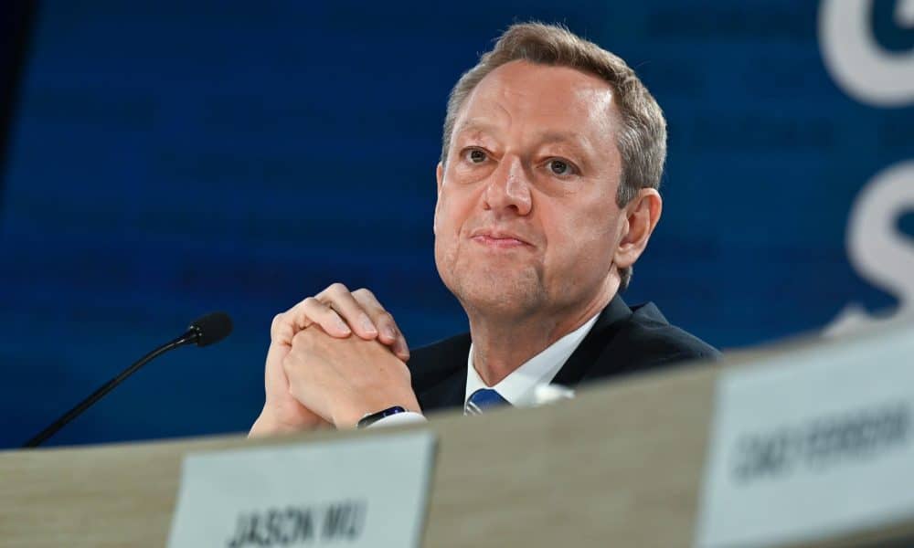 Fotografía de archivo del consejero financiero del FMI, Tobias Adrian. EFE/EPA/ANNABELLE GORDON