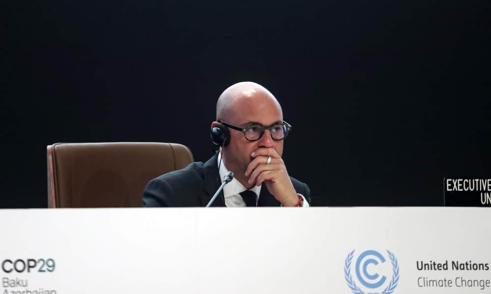 El secretario ejecutivo de ONU Cambio Climático, Simon Stiell, en una imagen de archivo. EFE/EPA/IGOR KOVALENKO