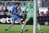 El centrocampista español Sergio Busquets destacó este sábado en el partido que Inter Miami ganó por 4-1  a New England Revolution en Fort Lauderdale. EFE/EPA/CRISTOBAL HERRERA-ULASHKEVICH
