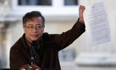 Fotografía del 17 de octubre de 2025 del presidente de Colombia, Gustavo Petro. EFE/ Mauricio Dueñas Castañeda
