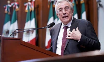 Fotografía de archivo que muestra al gobernador de Sinaloa, Rubén Rocha Moya. EFE/ Juan Carlos Cruz