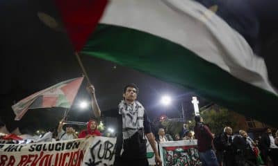 Personas participan en una manifestación a favor de Palestina en Ciudad de México (México). Imagen de archivo. EFE/ Isaac Esquivel