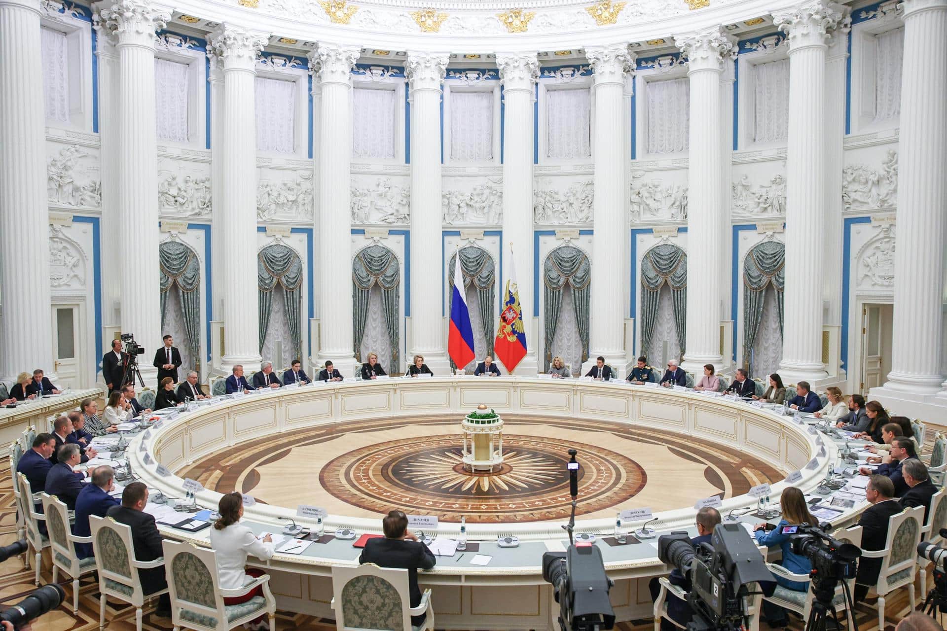 El presidente ruso, Vladímir Putin, asiste a una reunión del Consejo Presidencial. (Rusia, Moscú) EFE/EPA/MIKHAIL TERESHCHENKO/SPUTNIK/KREMLIN POOL MANDATORY CREDIT