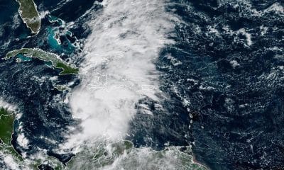 Fotografía satelital de la Oficina Nacional de Administración Oceánica y Atmosférica de Estados Unidos (NOAA), a través del Centro Nacional de Huracanes (NHC), del mar Caribe. EFE/ Oficina Nacional de Administración Oceánica y Atmosférica de Estados Unidos