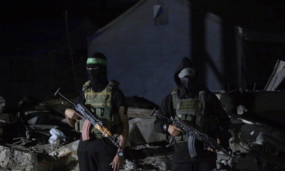 Milicianos de Hamás, en una foto del  pasado día 15 de octubre. EFE/EPA/MOHAMMED SABER