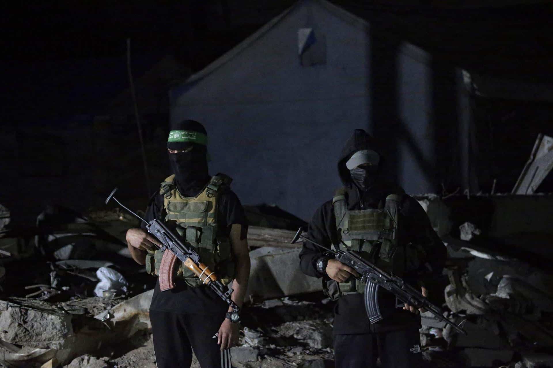 Milicianos de Hamás, en una foto del pasado día 15 de octubre. EFE/EPA/MOHAMMED SABER