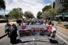 Personas participan durante la segunda peregrinación por la paz en Palestina este domingo, en Quito (Ecuador). EFE/José Jácome
