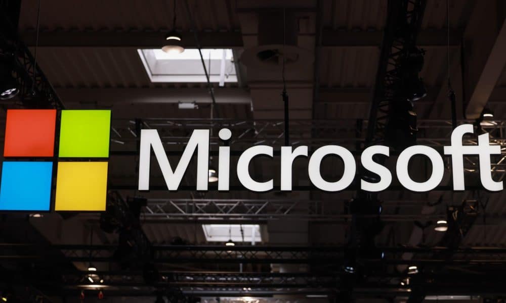 Fotografía de archivo del logotipo de Microsoft.
EFE/EPA/HANNIBAL HANSCHKE