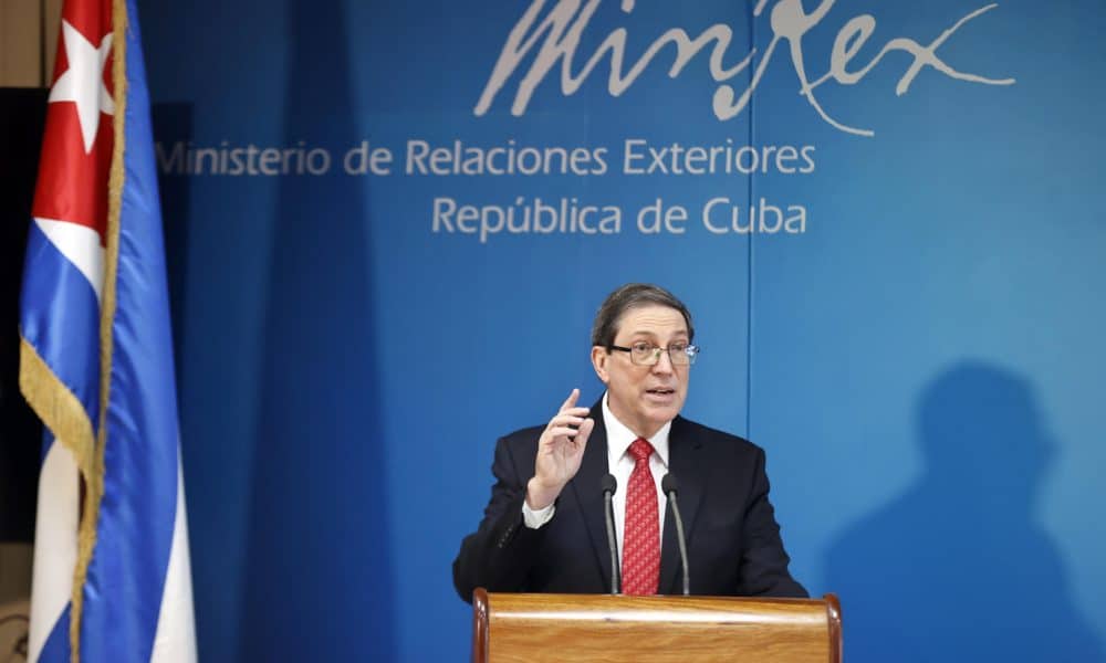 Foto de archivo del canciller de Cuba, Bruno Rodríguez. EFE/ Ernesto Mastrascusa