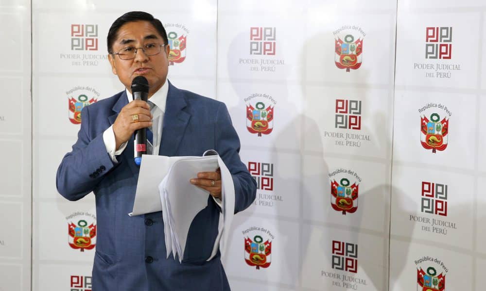 Fotografía de archivo que muestra al exjuez supremo peruano César Hinostroza, en Lima (Perú). EFE/STR