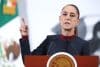 La presidenta de México, Claudia Sheinbaum, habla durante su conferencia de prensa este jueves, en el Palacio Nacional, en Ciudad de México (México). EFE/Mario Guzmán