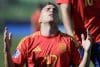 Pablo García de España celebra un gol en un partido de octavos de final de la Copa Mundial Sub-20. Adriana Thomasa

