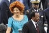 El presidente de Camerún, Paul Biya, (d), y su esposa Chantal Biya, (i), llegan a los eventos organizados con motivo de la conmemoración del Día de la Toma de la Bastilla, en París (Francia), hoy, 14 de julio de 2010. El presidente francés, Nicolas Sarkozy, y catorce líderes de las antiguas colonias francesas en África asistieron a las celebraciones en la capital gala. 
EFE/Horacio Villalobos
