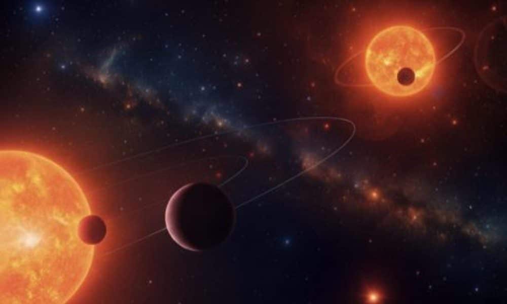 Representación artística de TOI-2267. Fotografía facilitada por el Instituto de Astrofísica de Andalucía (IAA-CSIC). Mario Sucerquia (Univ.Grenoble Alpes)