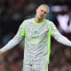 Erling Haaland, durante la derrota del Manchester City. EFE/EPA/ADAM VAUGHAN.