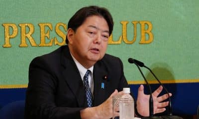 Foto de archivo del secretario jefe del gabinete japonés, Yoshimasa Hayashi, el pasado 24 de septiembre durante el Debate de Candidatos a la Presidencia del Partido Liberal Democrático (PLD) en Tokio. EFE/EPA/JIA HAOCHENG / POOL