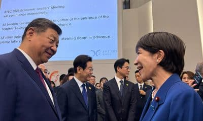 El presidente de China, Xi Jinping, y la primera ministra de Japón, Sanae Takaichi. EFE/Cuenta de la primera ministra de Japón Sana Takaichi en la red social X SOLO USO EDITORIAL/SOLO DISPONIBLE PARA ILUSTRAR LA NOTICIA QUE ACOMPAÑA (CRÉDITO OBLIGATORIO)