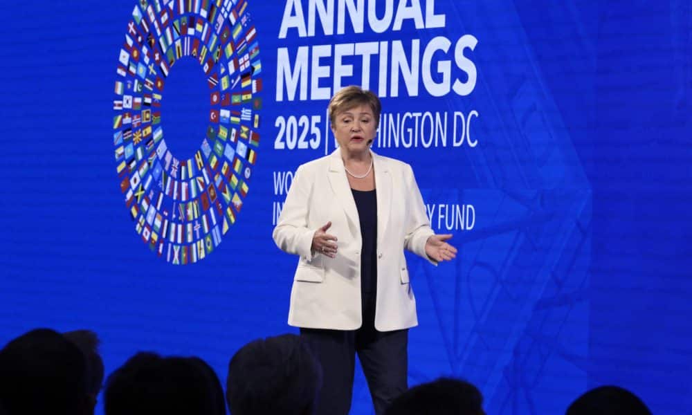 Fotografía de archivo de la directora gerente del Fondo Monetario Internacional (FMI), Kristalina Georgieva. EFE/ Lenin Nolly