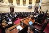 Fotografía cedida este jueves, 2 de octubre, por el Senado de Argentina de una vista general del hemiciclo parlamentario, durante una sesión plenaria en la que fueron revertidos los vetos Gobierno a las leyes de aumento de fondos a las universidades públicas y al sistema de salud pediátrica, en Buenos Aires (Argentina). EFE/Prensa Senado de Argentina
