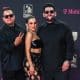 Pablo Preciado, Melissa Robles y Román Torres del grupo Matisse posan en la alfombra magenta de los Premio Lo Nuestro en el Miami-Dade Arena, en Miami, Florida (EEUU). Imagen de archivo. EFE/ Giorgio Viera