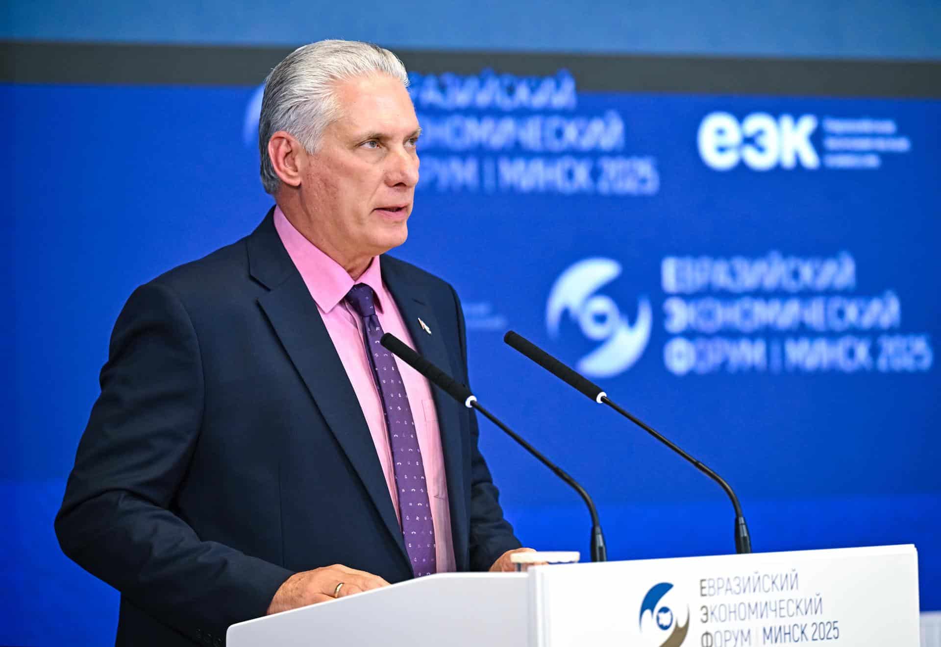 Foto de archivo del presidente de Cuba Miguel Diaz-Canel. EFE/SERGEY KARPUKHIN / SPUTNIK / KREMLIN