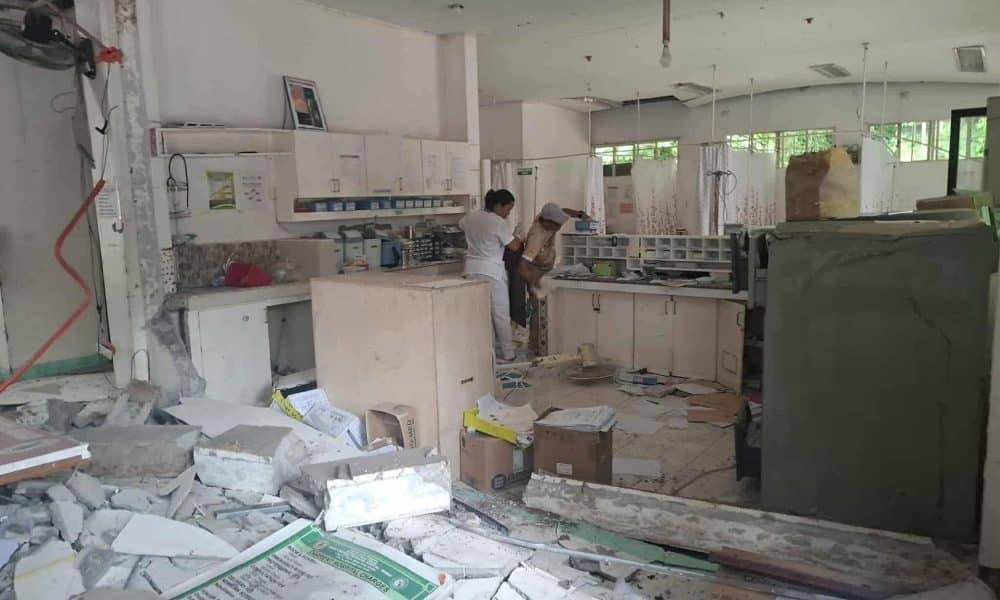 Daños en una casa provocados por el terremoto de magnitud 7,4 en el sureste de Filipinas.
EFE/EPA/BFP / HANDOUT HANDOUT EDITORIAL USE ONLY/NO SALES