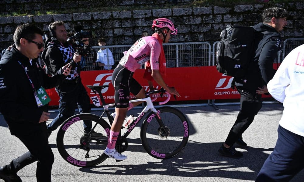 El ciclista mexicano Isaac del Toro (UAE) en foto de archivo de LUCA ZENNARO. EFE/EPA