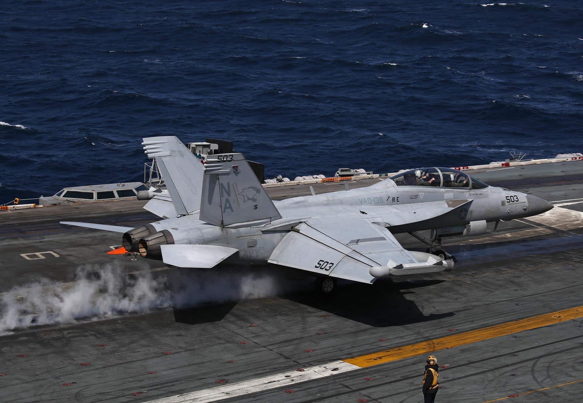 Fotografía de archivo de un caza F-18 Hornet de la Marina de los Estados Unidos.
EFE/EPA/JEON HEON-KYUN/POOL / POOL