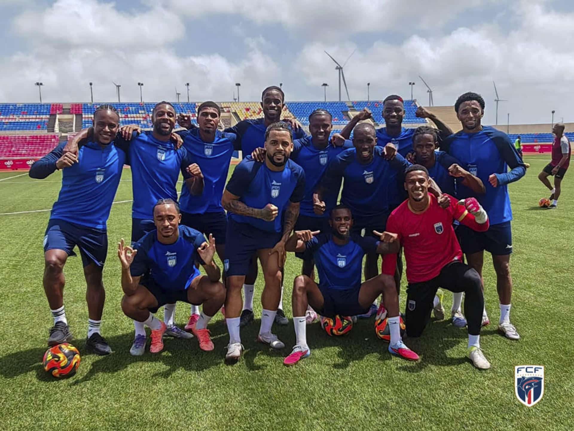 La selección de Cabo Verde hizo historia este lunes al clasificarse para disputar por primera vez la fase final de un Mundial de fútbol, el que organizarán en 2026, Estados Unidos, Canadá y México. EFE/Federación Caboverdiana de Fútbol SÓLO USO EDITORIAL.