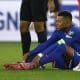 El futbolista francés Kylian Mbappé sentado en el suelo durante el partido de clasificación para la Copa Mundial de la FIFA 2026 del grupo D entre Francia y Azerbaiyán en París, Francia. EFE/EPA/YOAN VALAT
 
//////////