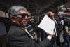Porfirio Martínez de la Asociación Nacional de Abogados Democráticos muestra un documento este martes, en Ciudad de México (México). EFE/José Méndez
