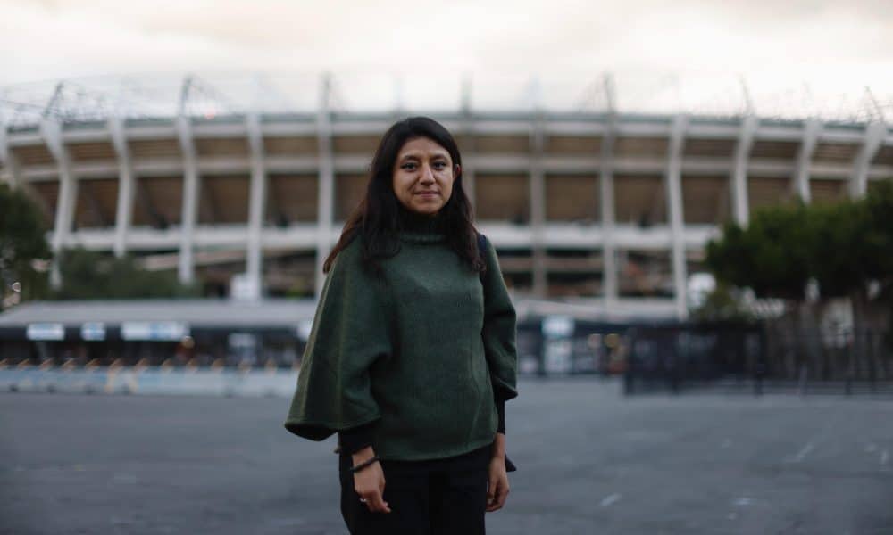 La integrante de la Cooperativa Acción Comunitaria Pedregales, Natalia Lara posa este sábado, en Ciudad de México (México). EFE/Sáshenka Gutiérrez