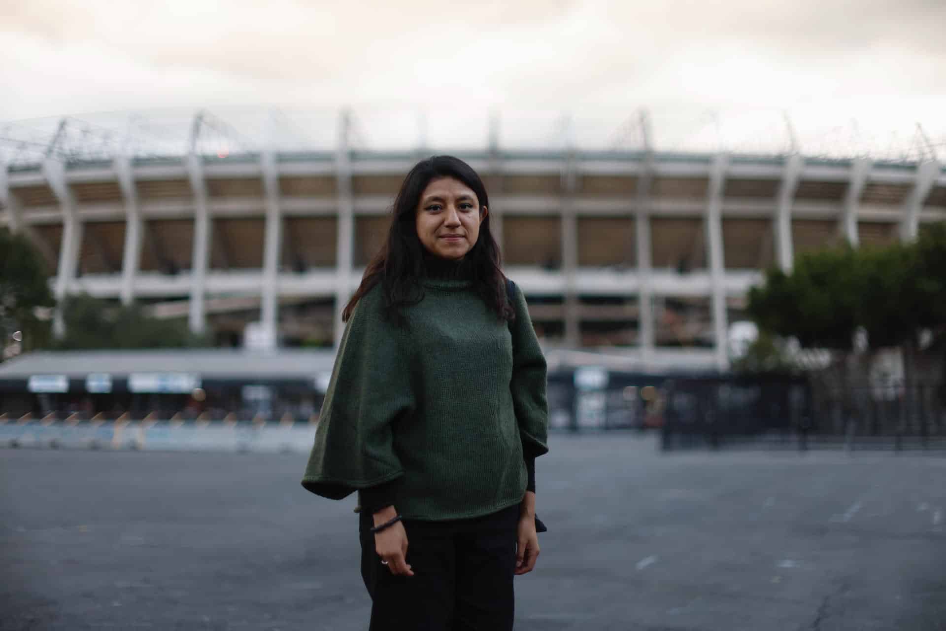 La integrante de la Cooperativa Acción Comunitaria Pedregales, Natalia Lara posa este sábado, en Ciudad de México (México). EFE/Sáshenka Gutiérrez