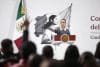 La presidenta de México, Claudia Sheinbaum, habla durante su conferencia de prensa este miércoles en Palacio Nacional de la Ciudad de México (México). EFE/José Méndez