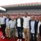 Foto de archivo de responsables de la federación de fútbol y del Real Sporting de Gijón, durante la presentación en el estadio de El Molinón del encuentro internacional clasificatorio para la Euro 2020 entre España e Islas Feroe que se disputó en Gijón el 8 de septiembre y que sirvió como homenaje al fallecido Enrique Castro 'Quini'. EFE/ J.L.Cereijido.