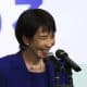 La exministra del Interior japonesa Sanae Takaichi, este sábado durante un discurso en Tokio en las primarias del gobernante Partido Liberal Democrático (PLD), del que resultó elegida líder. EFE/EPA/KIM KYUNG-HOON / POOL