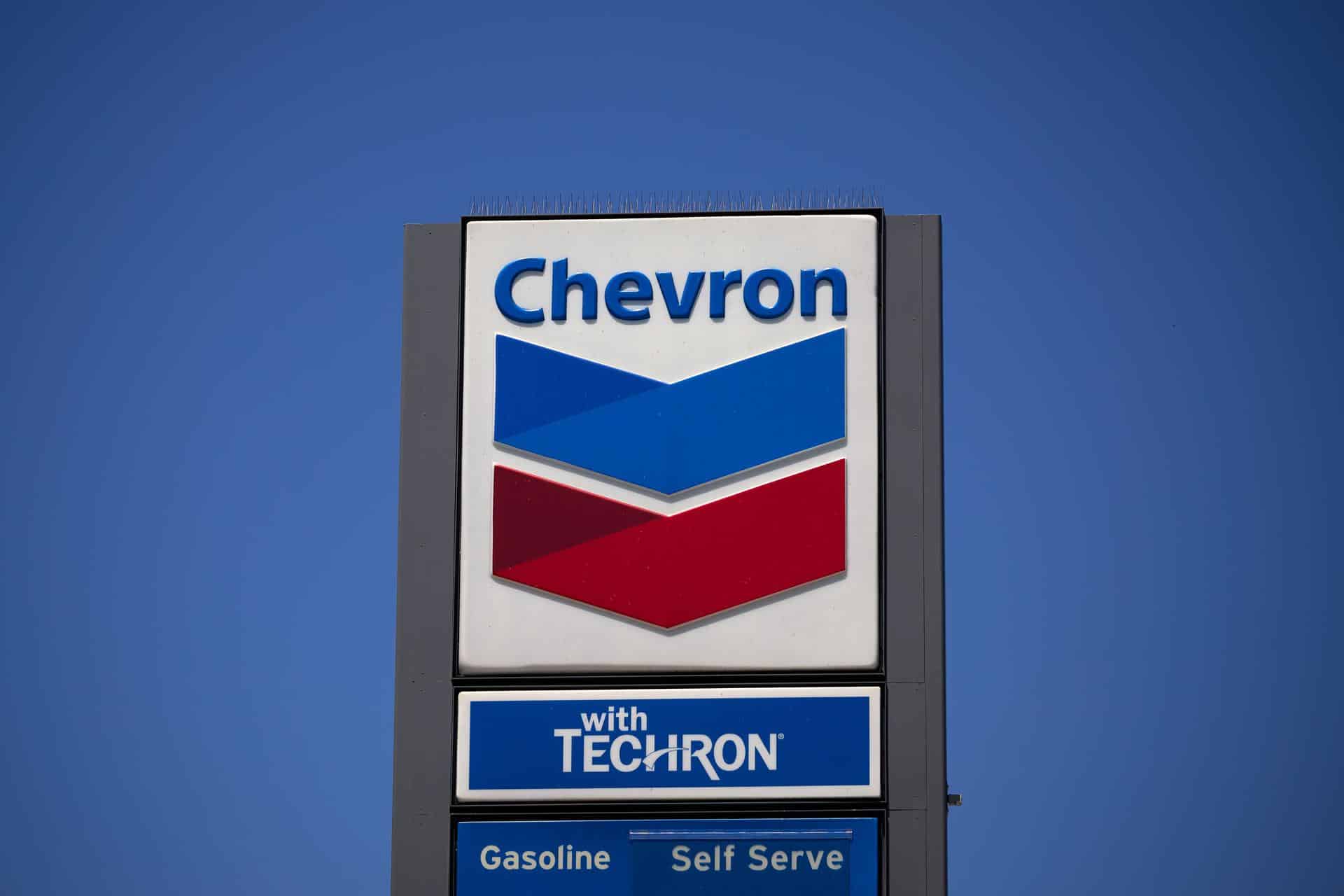Fotografía de archivo que muestra el logotipo de Chevron. EFE/EPA/ALLISON DINNER