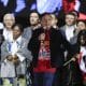 El presidente de Colombia, Gustavo Petro, habla en la plaza de Bolívar este viernes, en Bogotá (Colombia). EFE/ Carlos Ortega