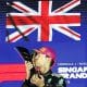 El inglés George Russell (Mercedes) en el Gran Premio de Singapur, el decimoctavo del Mundial de Fórmula Uno. EFE/EPA/FAZRY ISMAIL