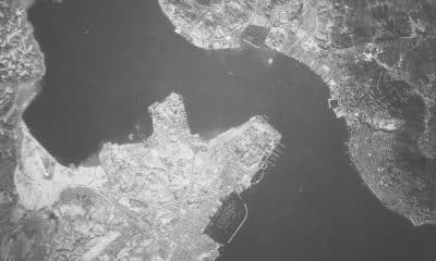 Fotografía aérea cedida por Hong Kong Spatial History Project / Hong Kong Baptist University de bombardeos sobre Hong Kong durante la II Guerra Mundial. EFE/ Hong Kong Spatial History Project / Hong Kong Baptist University /SOLO USO EDITORIAL/ NO VENTAS/ SOLO DISPONIBLE PARA ILUSTRAR LA NOTICIA QUE ACOMPAÑA (CRÉDITO OBLIGATORIO)