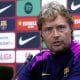 El segundo entrenador del FC Barcelona, Marcus Sorg, durante la rueda de prensa tras el entrenamiento del primer equipo del FC Barcelona en las instalaciones de Sant Joan Despí, Barcelona, previo al partido de la décima jornada de LaLiga contra el Real Madrid. EFE/ Quique García