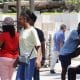 Personas permanecen en una plaza pública este jueves, en Tapachula (México). EFE/Juan Manuel Blanco