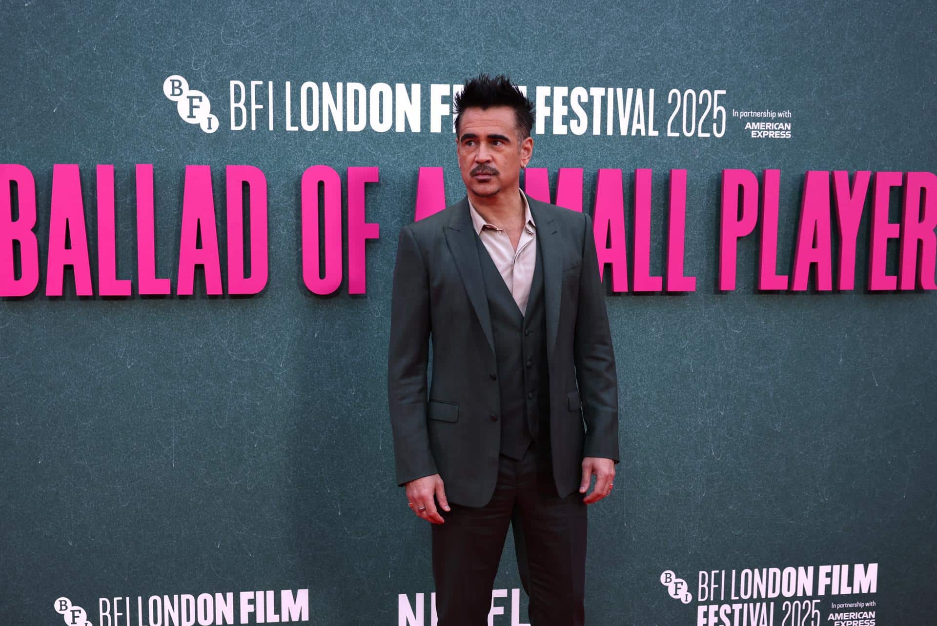 Imagen reciente del actor Colin Farrell. EFE/EPA/NEIL HALL