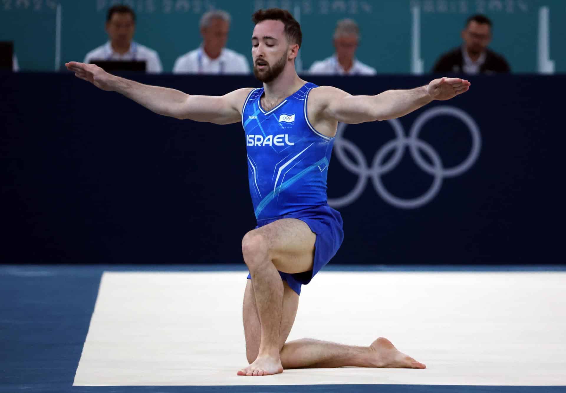 Fotografía de archivo del gimnasta israelí Artem Dolgopyat durante los Juegos Olímpicos de París 2024.
EFE/EPA/YAHYA ARHAB