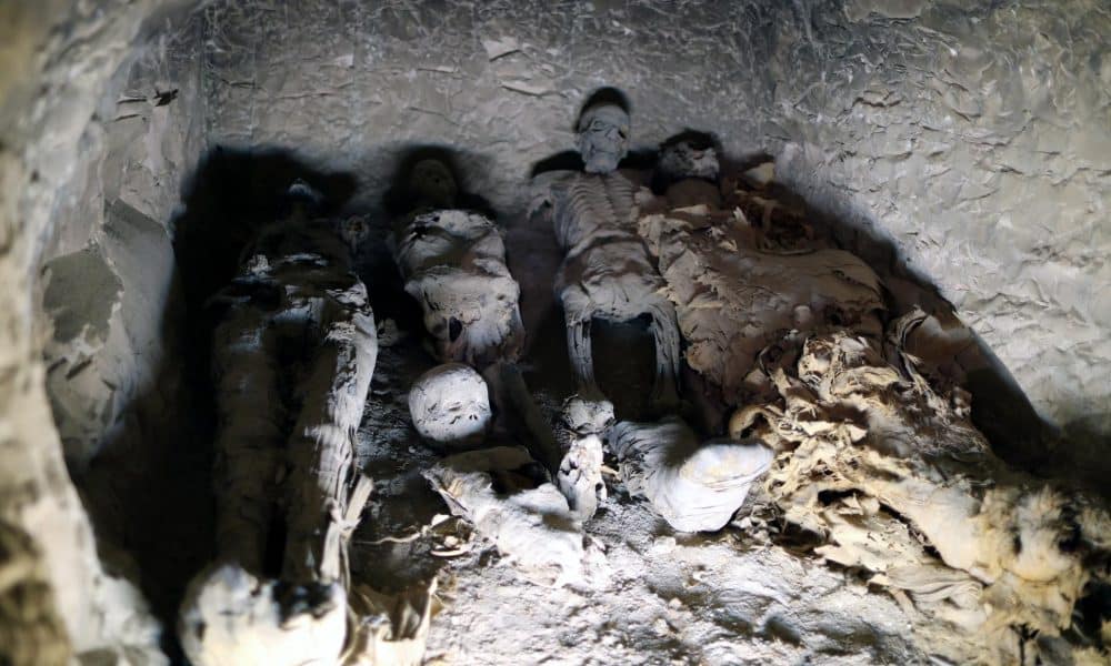 En la imagen de archivo, vista de una tumba descubierta en una necropolis, en Luxor, Egipto. EFE/EPA/KHALED ELFIQI