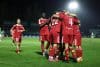 Los jugadores del Sevilla celebran el cuarto gol ante el Toledo, durante el partido de primera ronda de la Copa del Rey de fútbol que CD Toledo y Sevilla FC disputaron en el Salto del Caballo. EFE/ Ismael Herrero