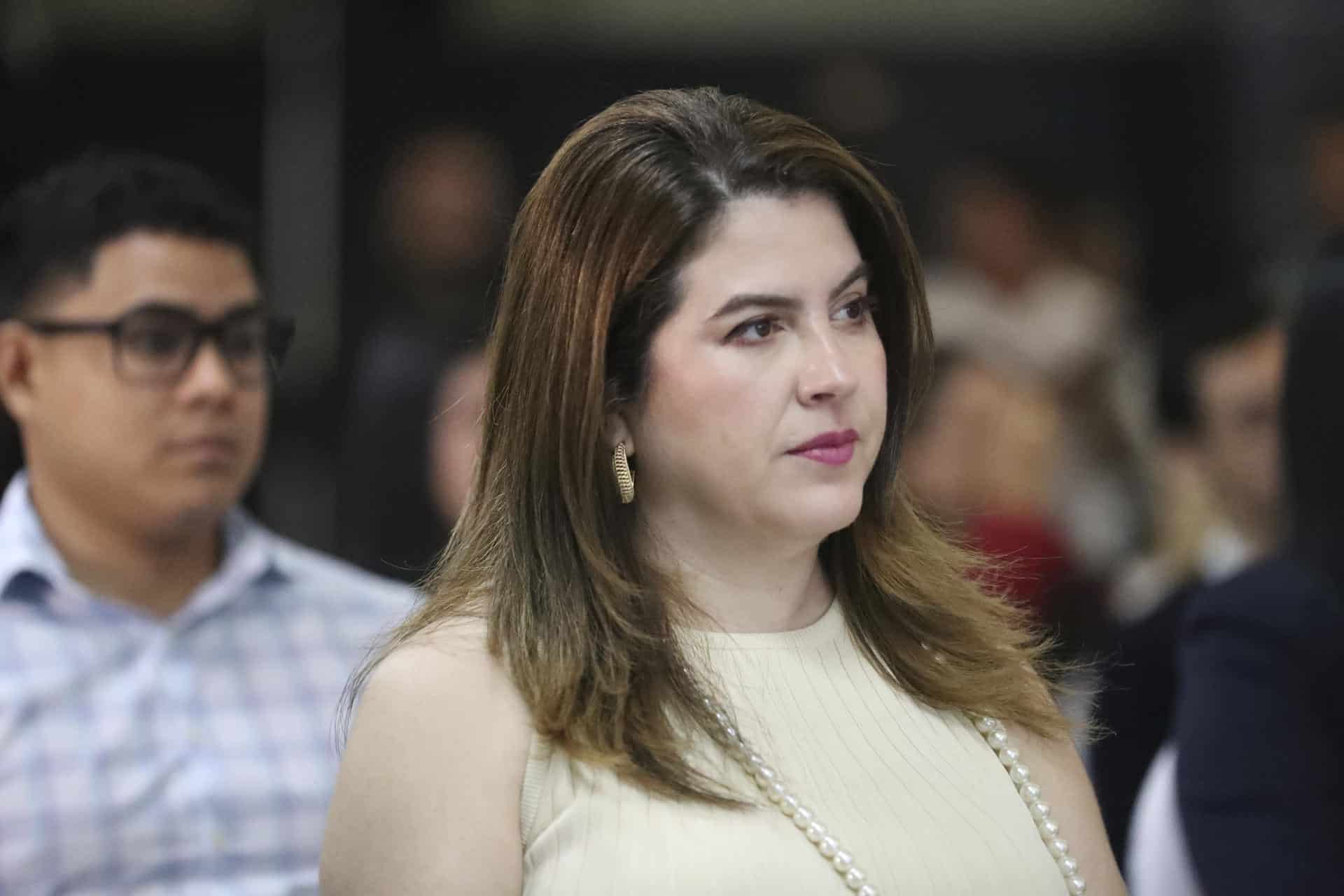 Foto de archivo de la consejera del Consejo Nacional Electoral de Honduras, Cossette López. EFE/ Gustavo Amador