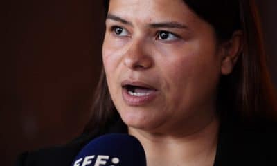 La asesora legal del Centro de Estudios para la Democracia (Cespad), Osiris Payes, fue captada el pasado 16 de octubre, durante una entrevista con EFE, en Tegucigalpa (Honduras). EFE/Gustavo Amador